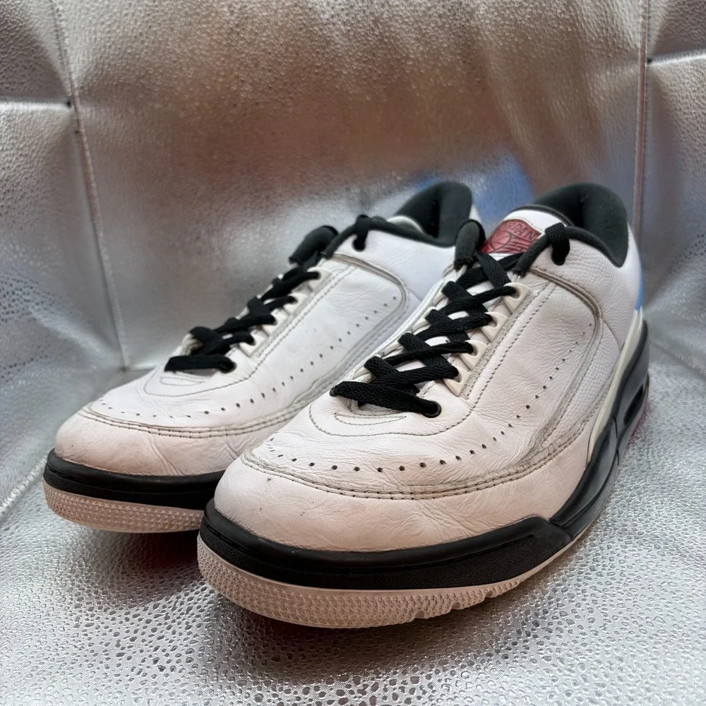 Size 11 Nike Air Jordan 2/3 White Varsity Red Blue Mens Sneaker Shoes FD0383-104